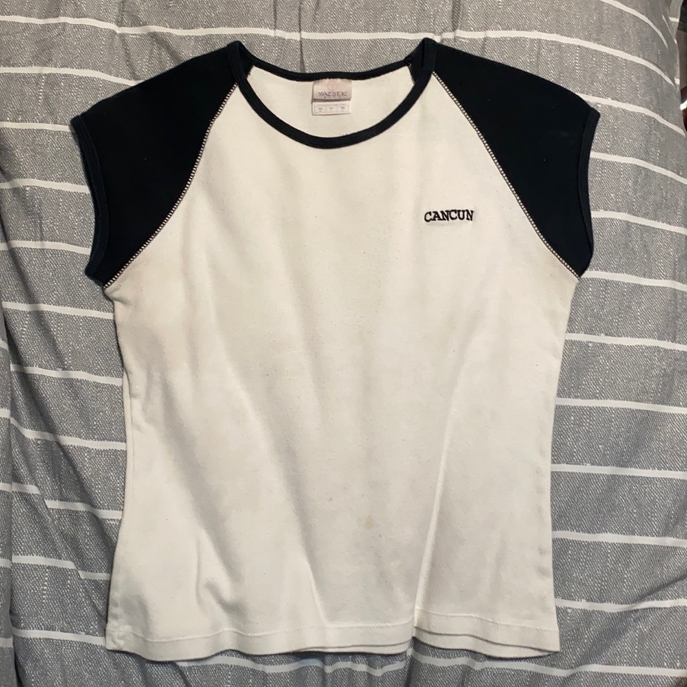 Simple white Cancun top